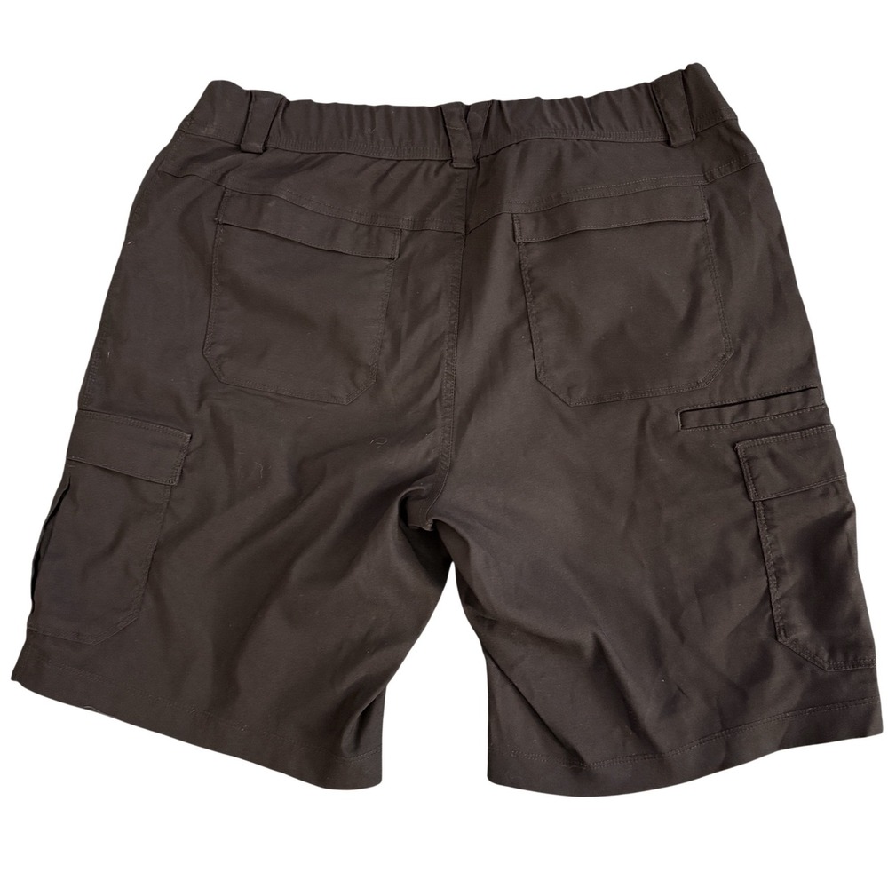 Duluth‎ Trading Co Womens Cargo Shorts Brown Size 14 10 Inch Inseam Zip Pocket - Picture 4 of 9